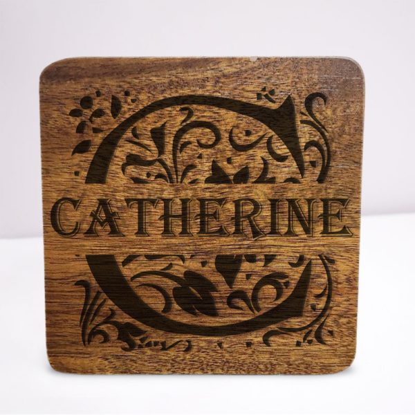 Engraved Wooden Coaster - Image 27