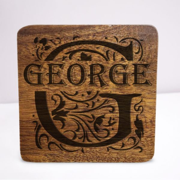 Engraved Wooden Coaster - Image 31