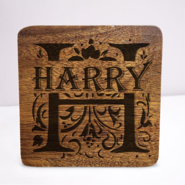 Engraved Wooden Coaster - Image 32
