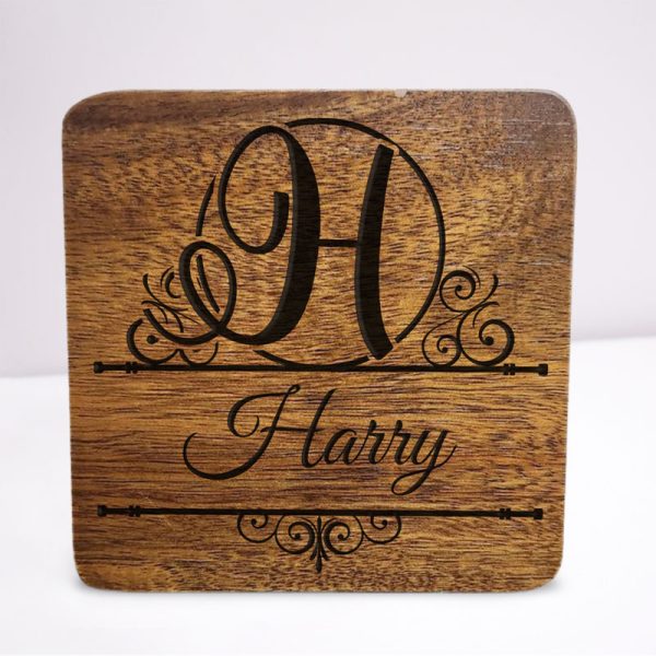 Engraved Wooden Coaster - Image 9