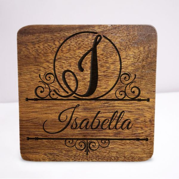 Engraved Wooden Coaster - Image 11