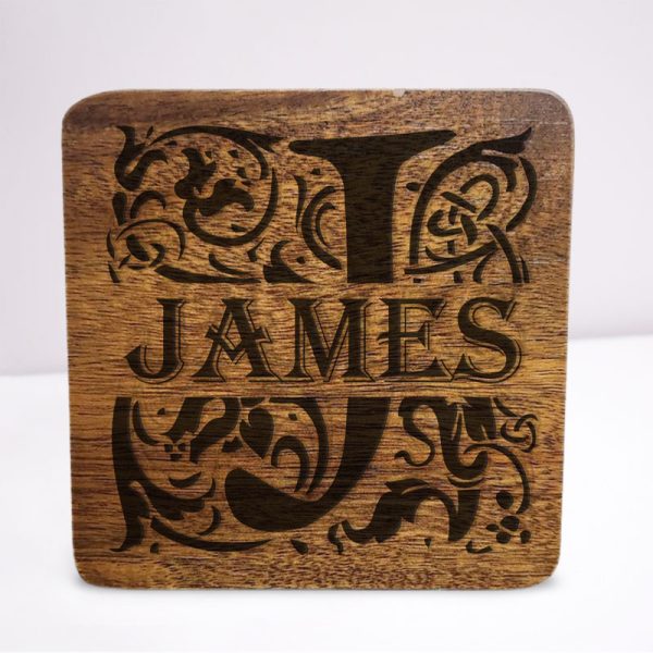 Engraved Wooden Coaster - Image 33