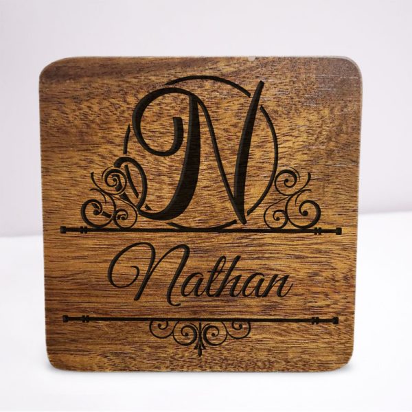 Engraved Wooden Coaster - Image 17