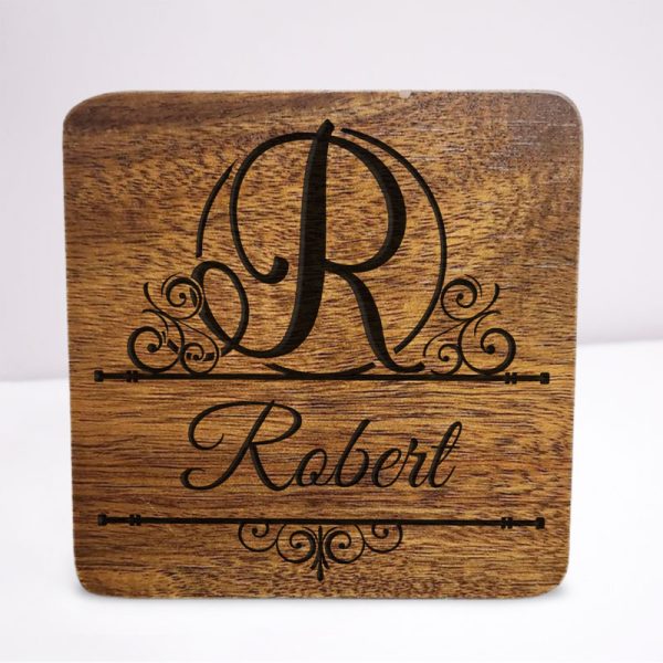 Engraved Wooden Coaster - Image 21