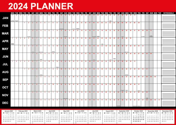 Red and Black Wall Planner - Image 5