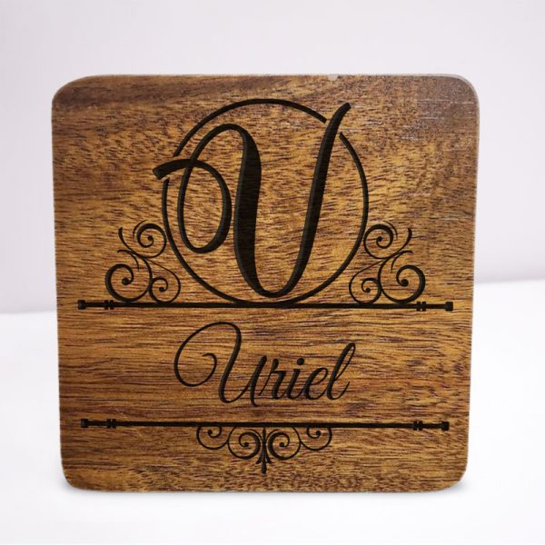 Engraved Wooden Coaster - Image 24