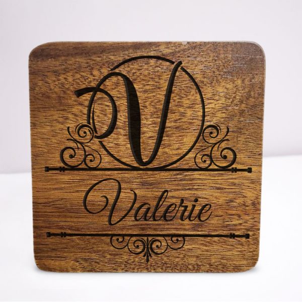 Engraved Wooden Coaster - Image 35